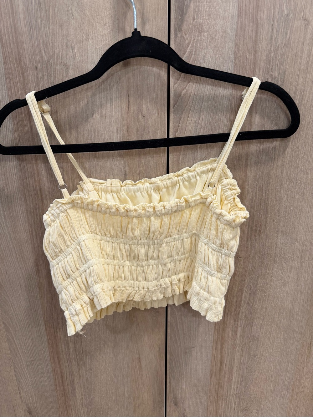 Butter yellow Two-Piece Set - Smocked Crop Top & Maxi Skirt - Picture 4 of 8